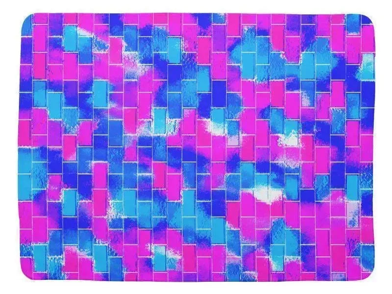 Baby Blankets-BRICK WALL SMUDGED Baby Blankets-from COLORADDICTED.COM-