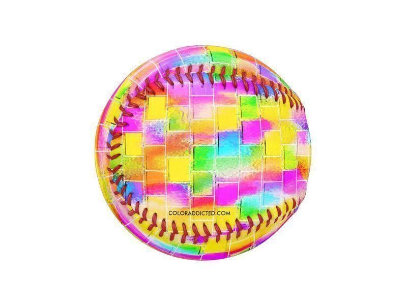 Baseballs-BRICK WALL SMUDGED Baseballs-from COLORADDICTED.COM-