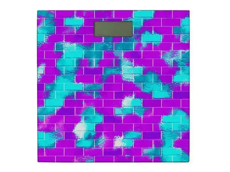 Bathroom Scales-BRICK WALL SMUDGED Bathroom Scales-from COLORADDICTED.COM-