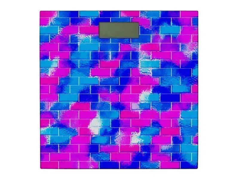Bathroom Scales-BRICK WALL SMUDGED Bathroom Scales-from COLORADDICTED.COM-