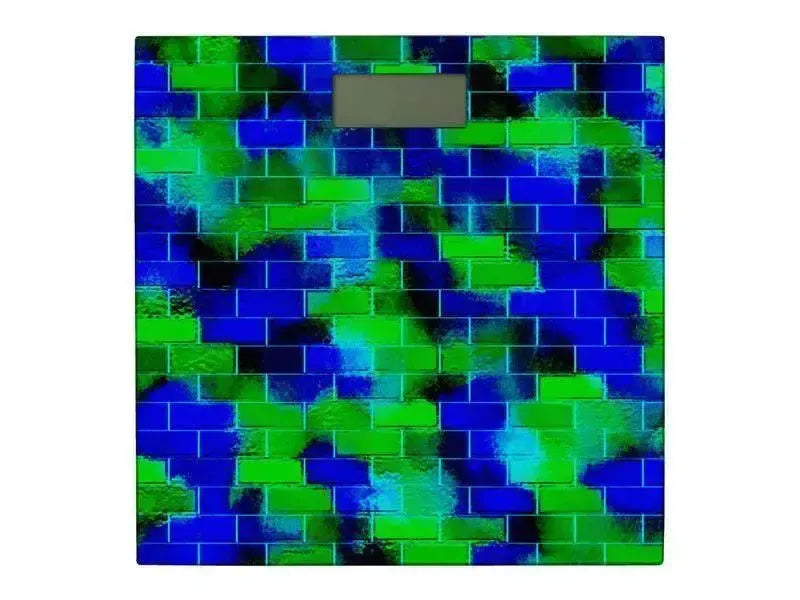 Bathroom Scales-BRICK WALL SMUDGED Bathroom Scales-from COLORADDICTED.COM-