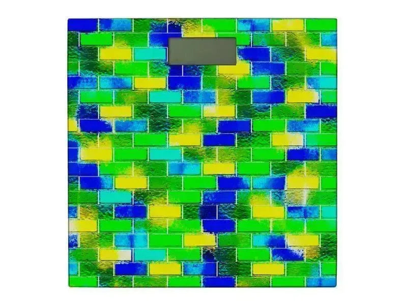 Bathroom Scales-BRICK WALL SMUDGED Bathroom Scales-from COLORADDICTED.COM-