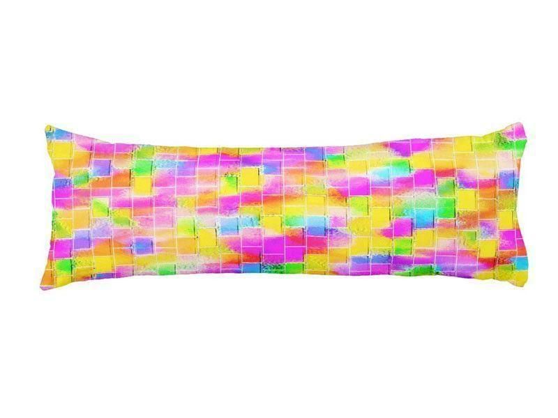 Body Pillows - Dakimakuras-BRICK WALL SMUDGED Body Pillows - Dakimakuras-Multicolor Light-from COLORADDICTED.COM-
