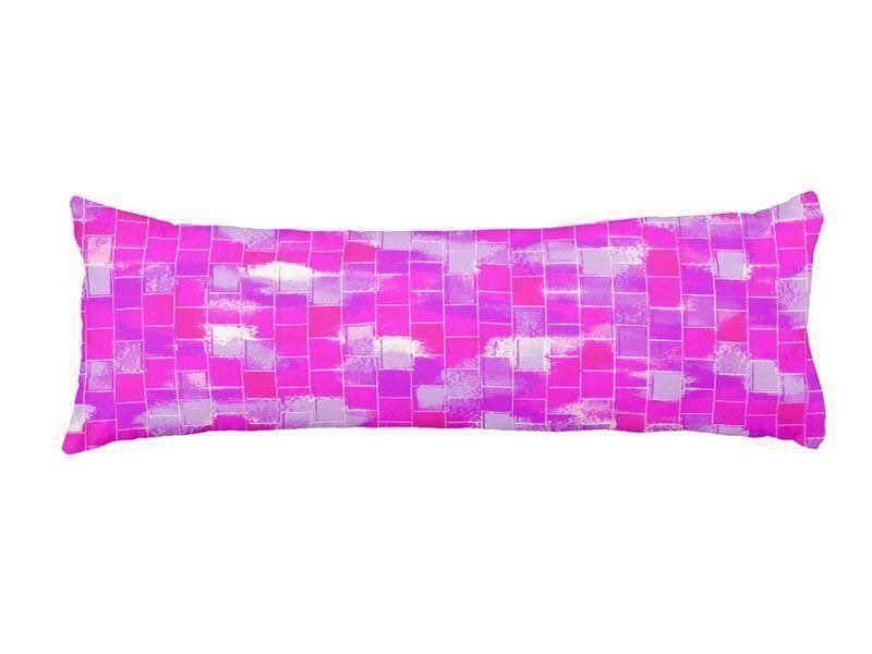 Body Pillows - Dakimakuras-BRICK WALL SMUDGED Body Pillows - Dakimakuras-Purples &amp; Violets &amp; Fuchsias-from COLORADDICTED.COM-