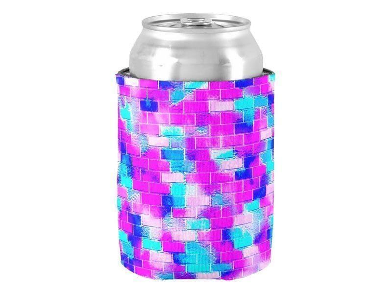 Can Cooler Sleeves – Can Koozies-BRICK WALL SMUDGED Bottle & Can Cooler Sleeves – Bottle & Can Koozies-from COLORADDICTED.COM-