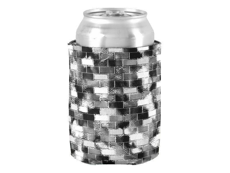 Can Cooler Sleeves – Can Koozies-BRICK WALL SMUDGED Bottle & Can Cooler Sleeves – Bottle & Can Koozies-from COLORADDICTED.COM-