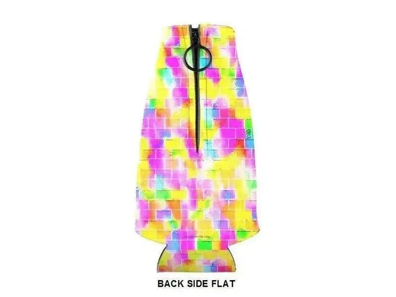 Bottle Cooler Sleeves – Bottle Koozies-BRICK WALL SMUDGED Bottle Cooler Sleeves – Bottle Koozies-from COLORADDICTED.COM-