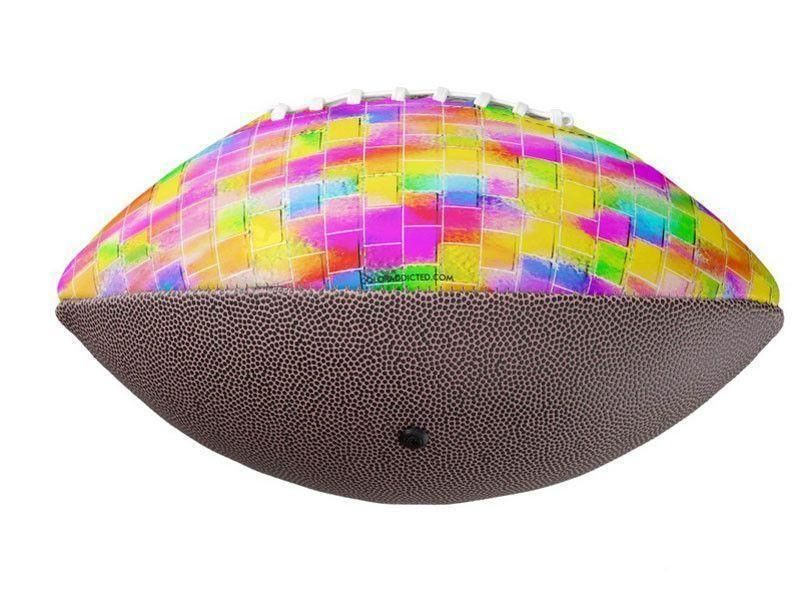 Footballs-BRICK WALL SMUDGED Footballs &amp; Mini Footballs-from COLORADDICTED.COM-