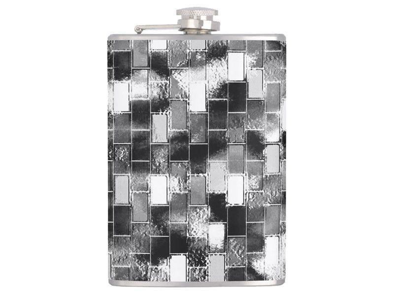 Hip Flasks-BRICK WALL SMUDGED Hip Flasks-from COLORADDICTED.COM-