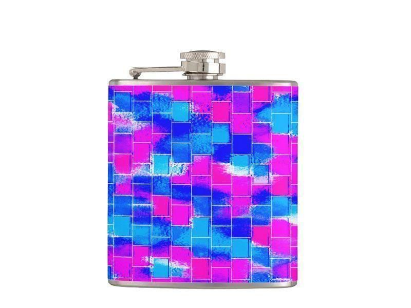 Hip Flasks-BRICK WALL SMUDGED Hip Flasks-from COLORADDICTED.COM-