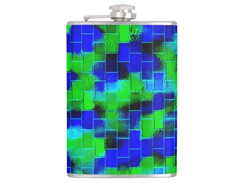 Hip Flasks-BRICK WALL SMUDGED Hip Flasks-from COLORADDICTED.COM-