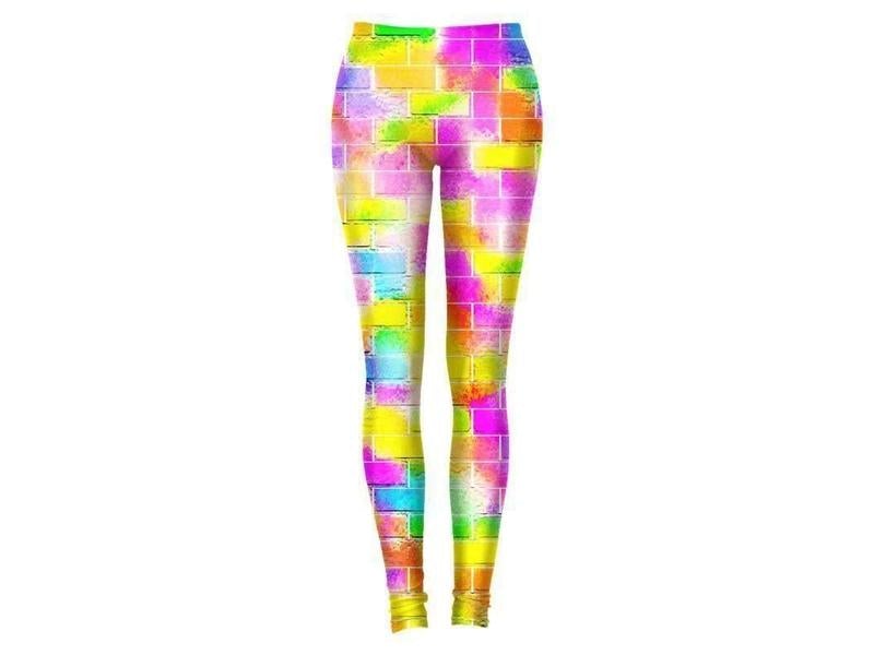 Leggings-BRICK WALL SMUDGED Leggings-Multicolor Light-from COLORADDICTED.COM-
