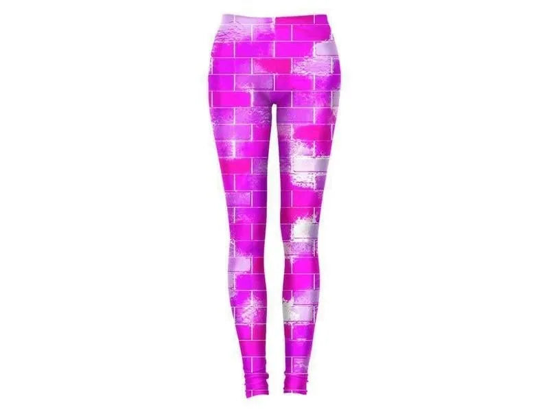 Leggings-BRICK WALL SMUDGED Leggings-Purples & Violets & Fuchsias-from COLORADDICTED.COM-