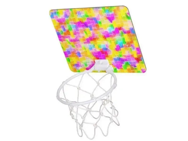 Mini Basketball Hoops-BRICK WALL SMUDGED Mini Basketball Hoops-from COLORADDICTED.COM-