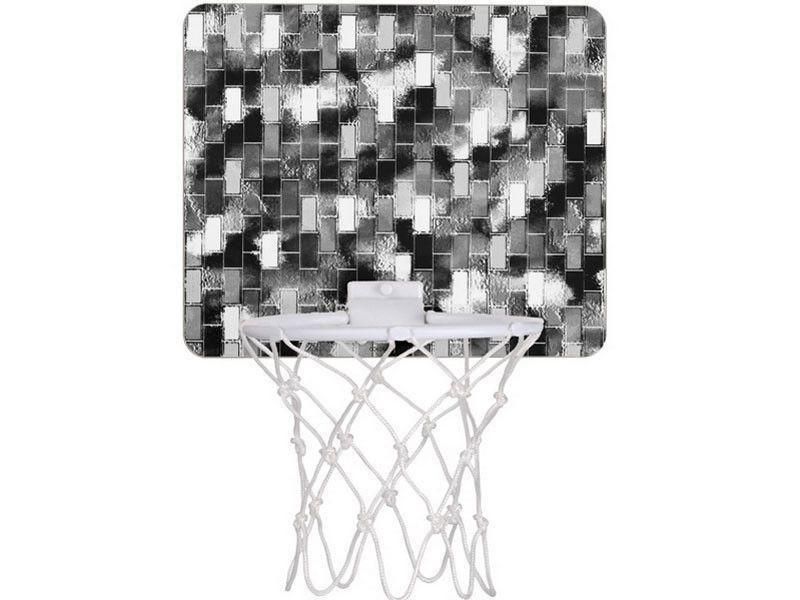 Mini Basketball Hoops-BRICK WALL SMUDGED Mini Basketball Hoops-from COLORADDICTED.COM-