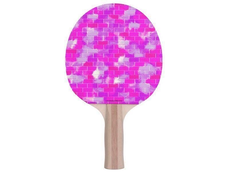 Ping Pong Paddles-BRICK WALL SMUDGED Ping Pong Paddles-from COLORADDICTED.COM-