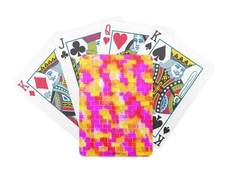Playing Cards-BRICK WALL SMUDGED Premium Bicycle® Playing Cards-from COLORADDICTED.COM-