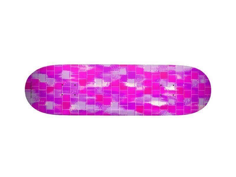 Skateboard Decks-BRICK WALL SMUDGED Skateboard Decks-Purples &amp; Violets &amp; Fuchsias-from COLORADDICTED.COM-