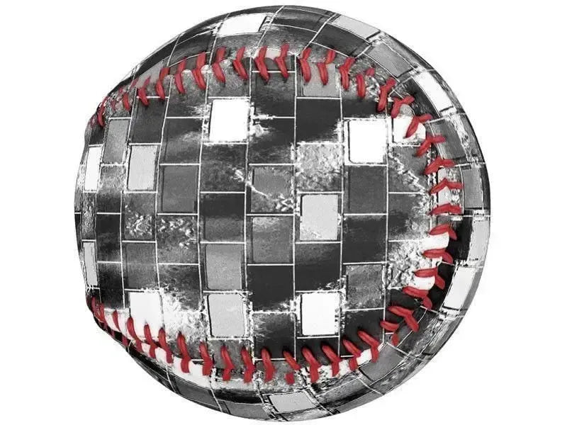 Softballs-BRICK WALL SMUDGED Softballs-Black & Grays & White-from COLORADDICTED.COM-