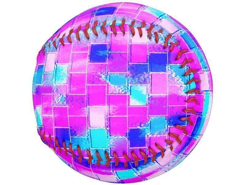 Softballs-BRICK WALL SMUDGED Softballs-Blues &amp; Purples &amp; Fuchsias &amp; Pinks-from COLORADDICTED.COM-