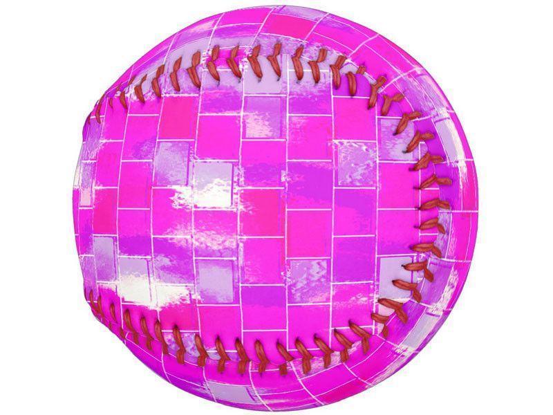 Softballs-BRICK WALL SMUDGED Softballs-Purples &amp; Violets &amp; Fuchsias-from COLORADDICTED.COM-
