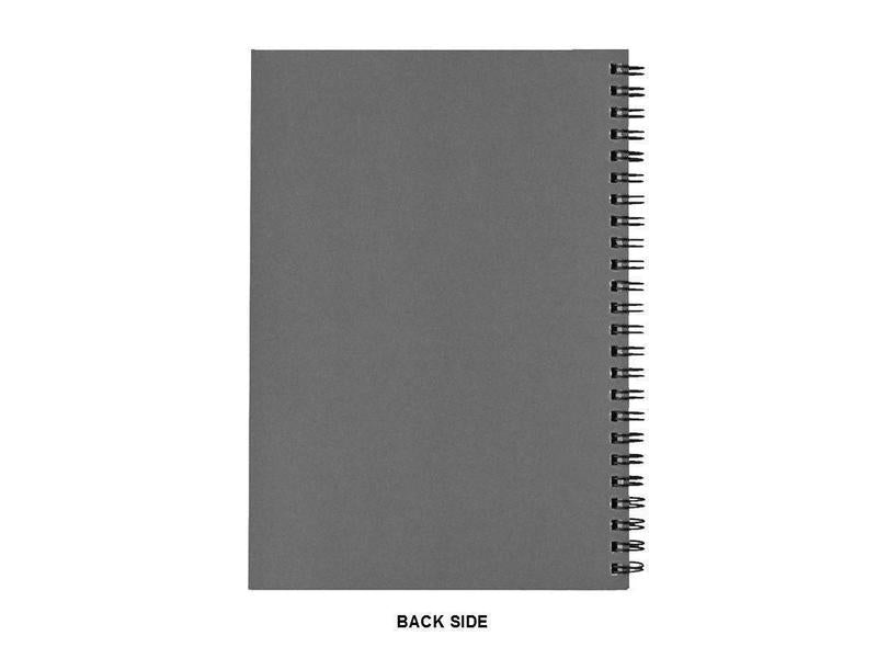 Spiral Notebooks-BRICK WALL SMUDGED Spiral Notebooks-Black & Grays & White-from COLORADDICTED.COM-