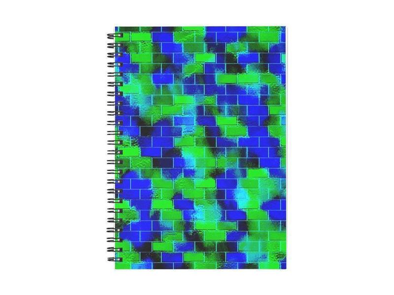 Spiral Notebooks-BRICK WALL SMUDGED Spiral Notebooks-from COLORADDICTED.COM-