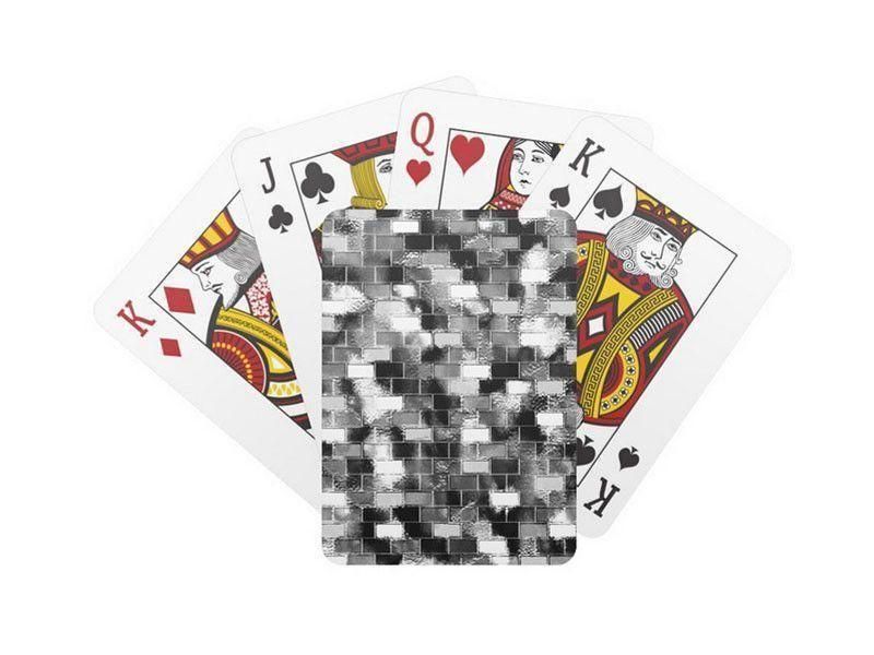Playing Cards-BRICK WALL SMUDGED Standard Playing Cards-from COLORADDICTED.COM-