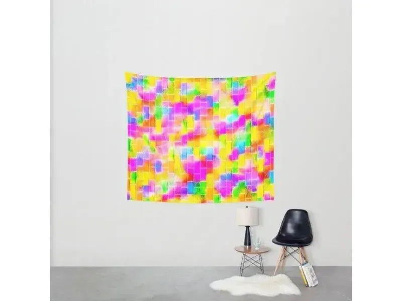 Wall Tapestries-BRICK WALL SMUDGED Wall Tapestries-from COLORADDICTED.COM-