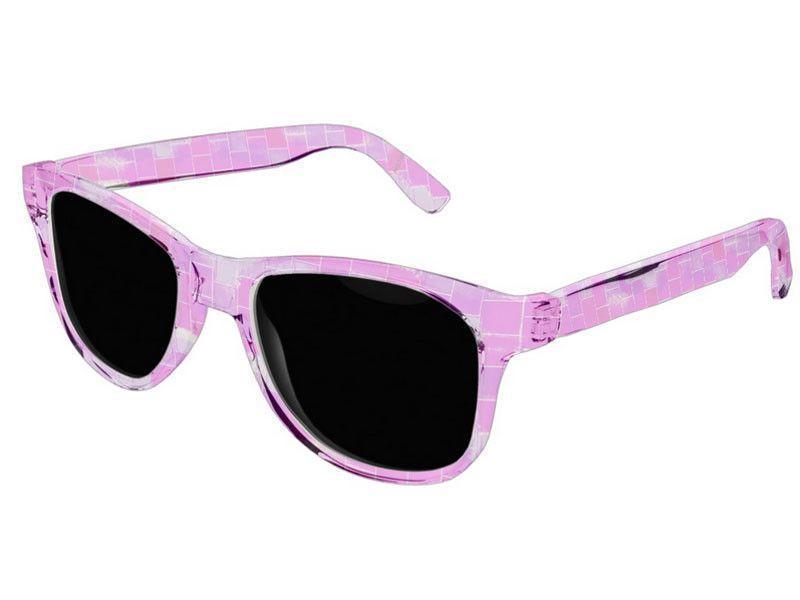 Wayfarer Sunglasses-BRICK WALL SMUDGED Wayfarer Sunglasses (transparent background)-Purples, Violets &amp; Fuchsias-from COLORADDICTED.COM-