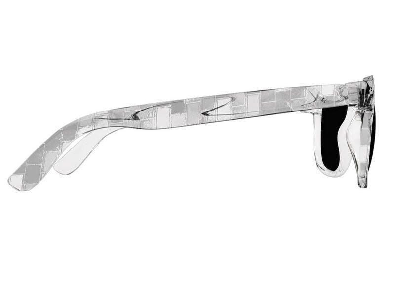 Wayfarer Sunglasses-BRICK WALL SMUDGED Wayfarer Sunglasses (transparent background)-from COLORADDICTED.COM-