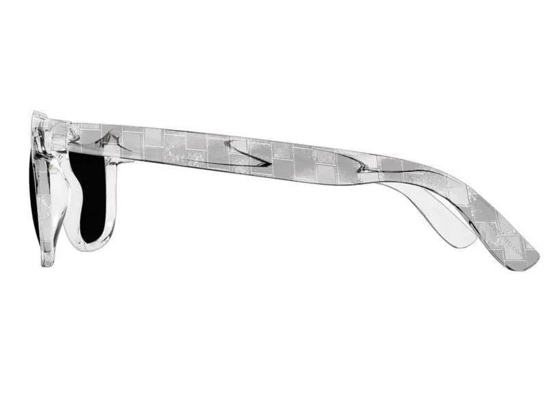 Wayfarer Sunglasses-BRICK WALL SMUDGED Wayfarer Sunglasses (transparent background)-from COLORADDICTED.COM-