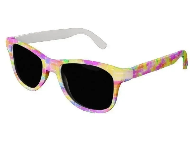 Wayfarer Sunglasses-BRICK WALL SMUDGED Wayfarer Sunglasses (white background)-from COLORADDICTED.COM-