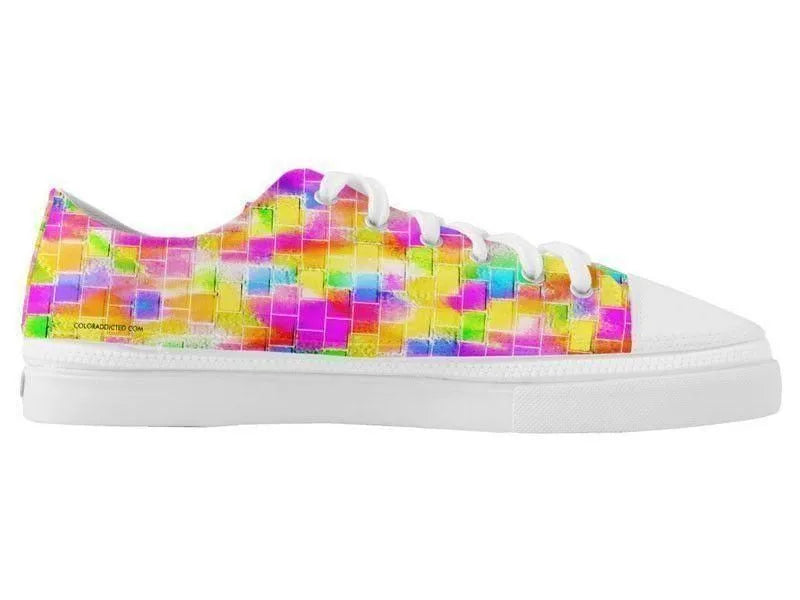 ZipZ Low-Top Sneakers-BRICK WALL SMUDGED ZipZ Low-Top Sneakers-Multicolor Light-from COLORADDICTED.COM-