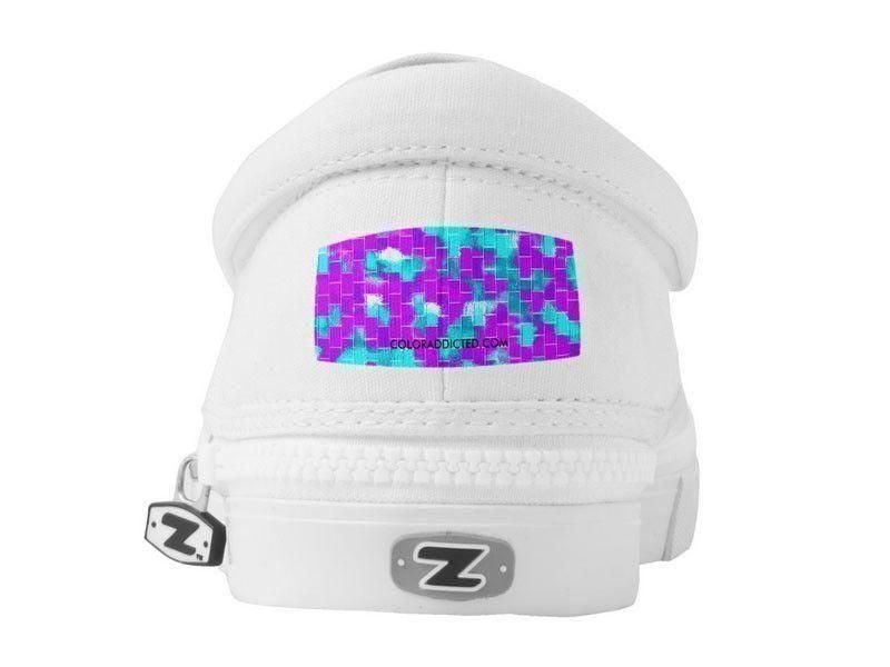 ZipZ Slip-On Sneakers-BRICK WALL SMUDGED ZipZ Slip-On Sneakers-from COLORADDICTED.COM-