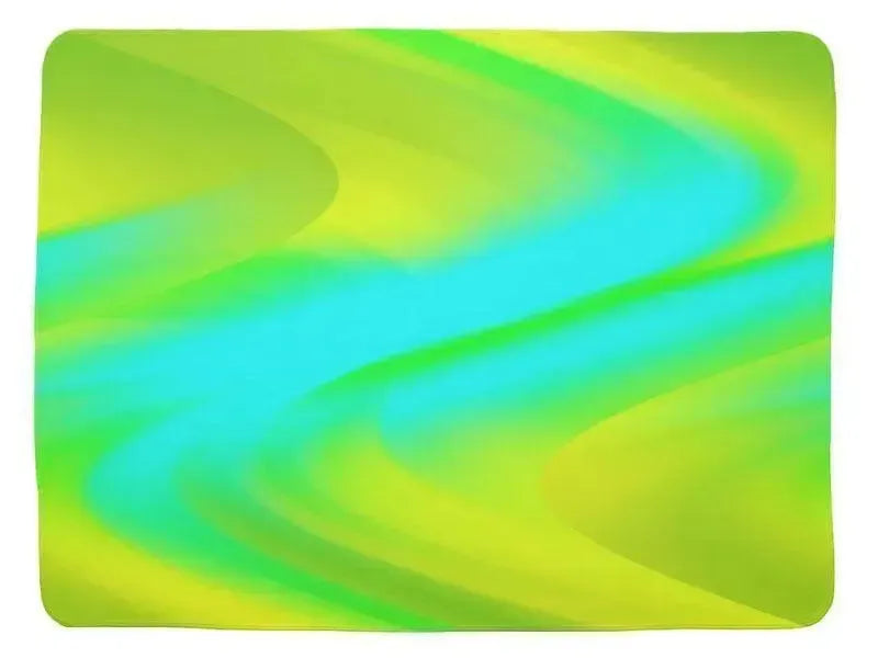 Baby Blankets-DREAM PATH Baby Blankets-Greens, Yellows & Light Blues-from COLORADDICTED.COM-