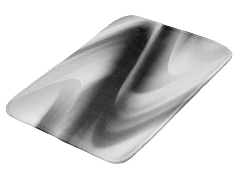 Bath Mats-DREAM PATH Bath Mats-Black, Grays &amp; White-from COLORADDICTED.COM-