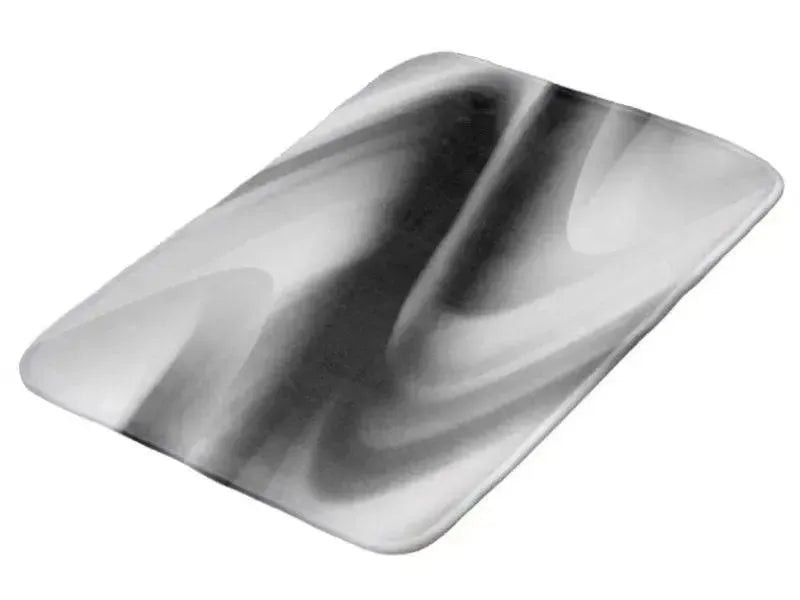 Bath Mats-DREAM PATH Bath Mats-Black, Grays & White-from COLORADDICTED.COM-