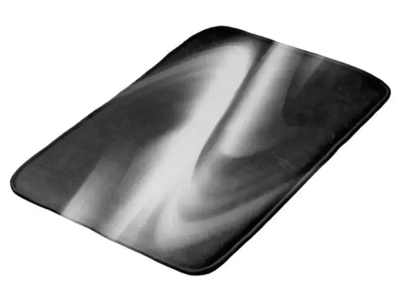 Bath Mats-DREAM PATH Bath Mats-Black & Grays-from COLORADDICTED.COM-