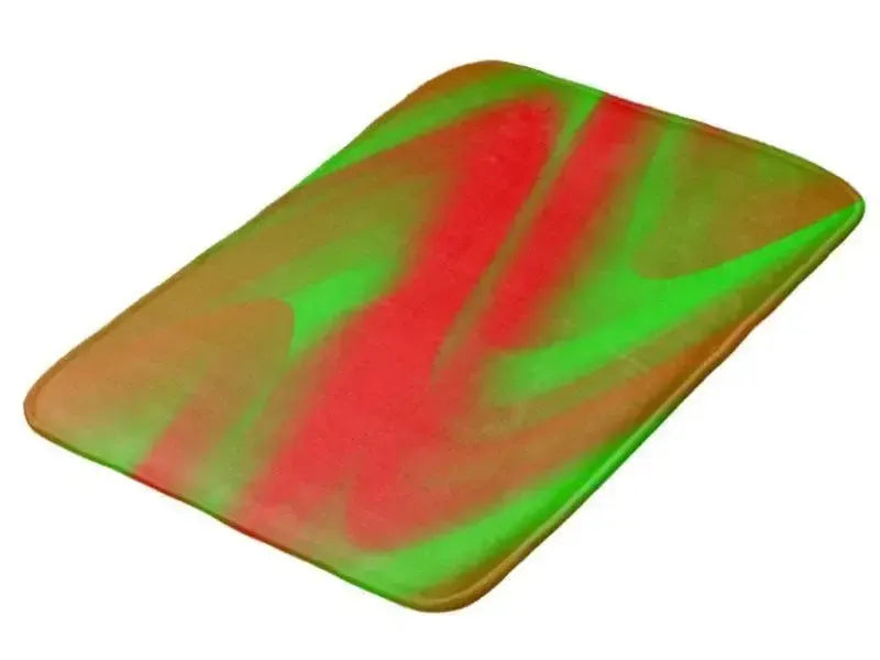 Bath Mats-DREAM PATH Bath Mats-Greens & Reds-from COLORADDICTED.COM-