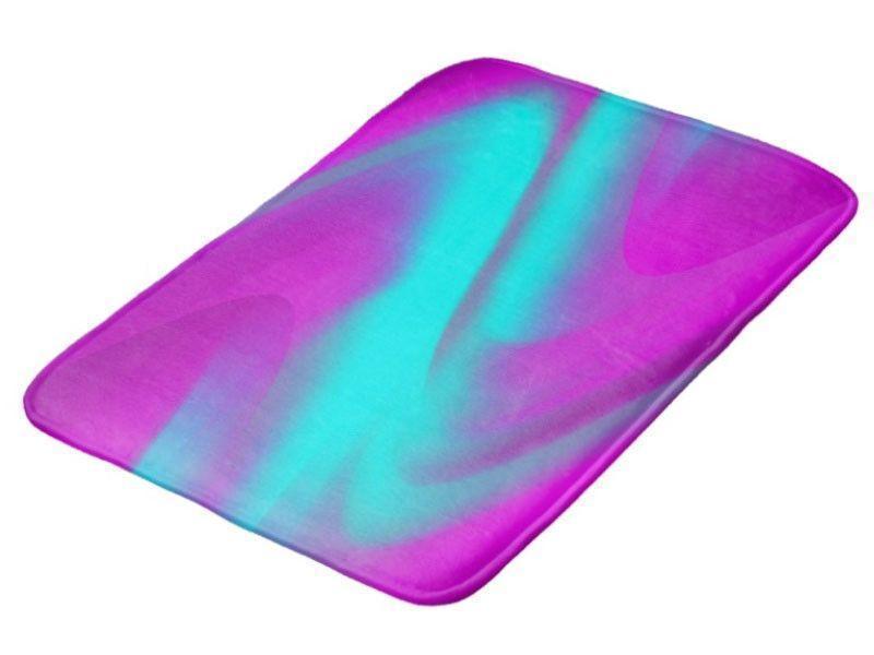 Bath Mats-DREAM PATH Bath Mats-Purples &amp; Turquoises-from COLORADDICTED.COM-