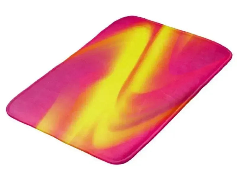 Bath Mats-DREAM PATH Bath Mats-Reds, Oranges, Fuchsias, Purples & Yellows-from COLORADDICTED.COM-