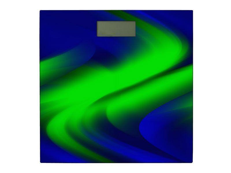 Bathroom Scales-DREAM PATH Bathroom Scales-Blues &amp; Greens-from COLORADDICTED.COM-