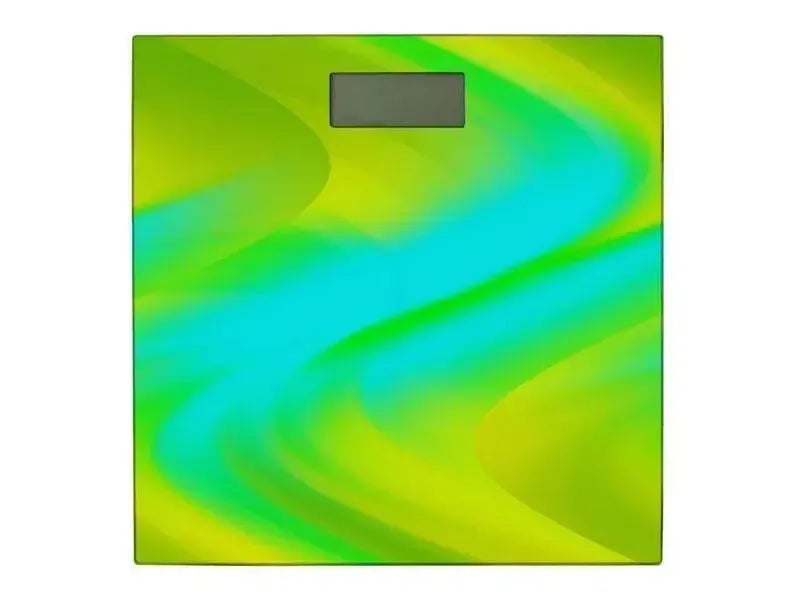 Bathroom Scales-DREAM PATH Bathroom Scales-Greens, Yellows & Light Blues-from COLORADDICTED.COM-