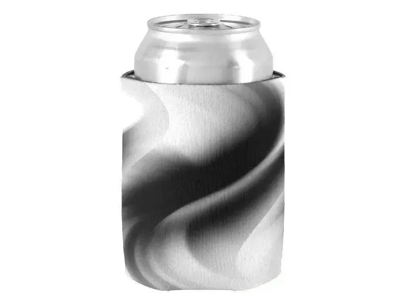 Can Cooler Sleeves – Can Koozies-DREAM PATH Bottle & Can Cooler Sleeves – Bottle & Can Koozies-Black & Grays & White-from COLORADDICTED.COM-