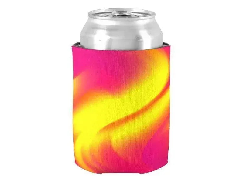 Can Cooler Sleeves – Can Koozies-DREAM PATH Bottle & Can Cooler Sleeves – Bottle & Can Koozies-Reds & Oranges & Fuchsias & Purples & Yellows-from COLORADDICTED.COM-