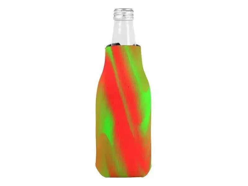 Bottle Cooler Sleeves – Bottle Koozies-DREAM PATH Bottle Cooler Sleeves – Bottle Koozies-Greens & Reds-from COLORADDICTED.COM-