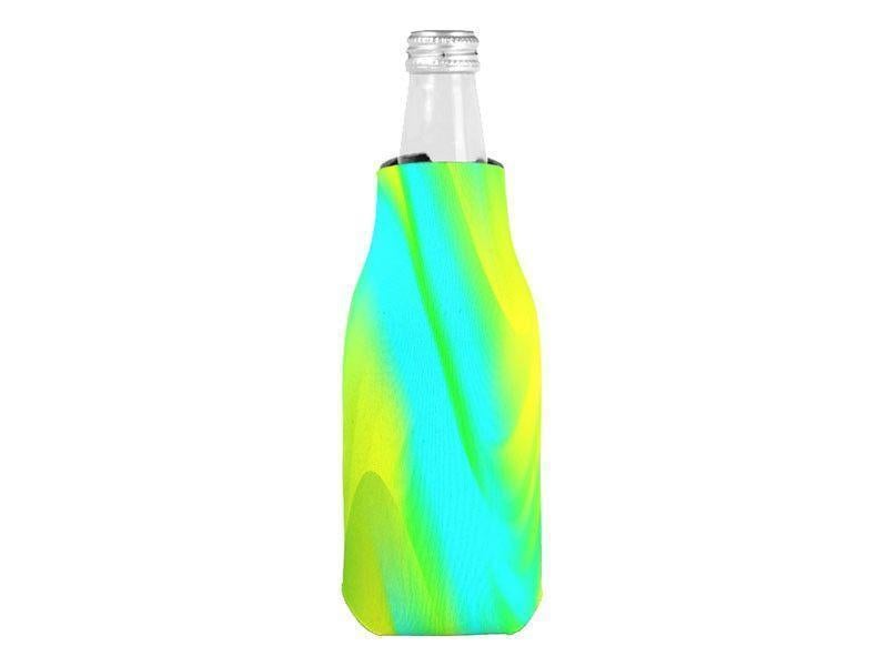 Bottle Cooler Sleeves – Bottle Koozies-DREAM PATH Bottle Cooler Sleeves – Bottle Koozies-Greens &amp; Yellows &amp; Light Blues-from COLORADDICTED.COM-