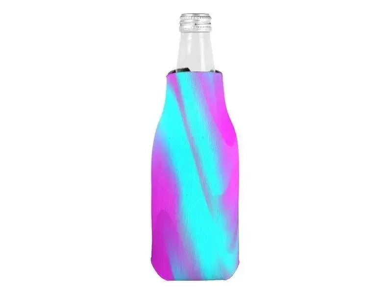 Bottle Cooler Sleeves – Bottle Koozies-DREAM PATH Bottle Cooler Sleeves – Bottle Koozies-Purples & Turquoises-from COLORADDICTED.COM-