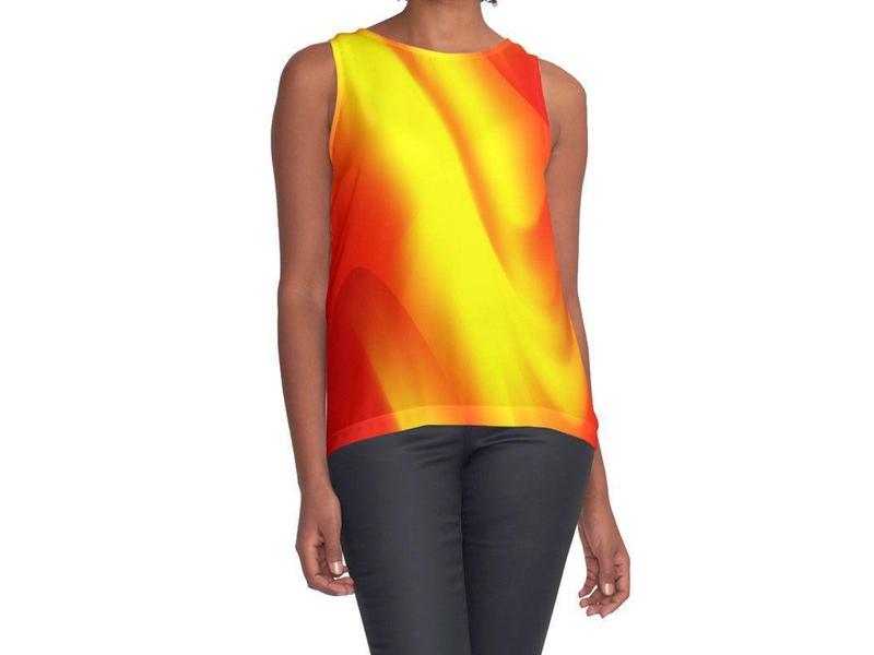 Contrast Tanks-DREAM PATH Contrast Tanks-Reds &amp; Oranges &amp; Yellows-from COLORADDICTED.COM-